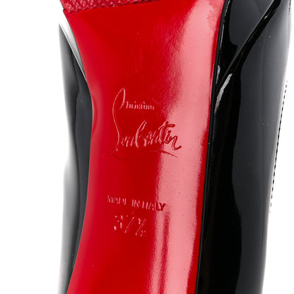 Christian Louboutin Patent Pigalle Plato 100 Pumps 37.5 Black 6 of 8