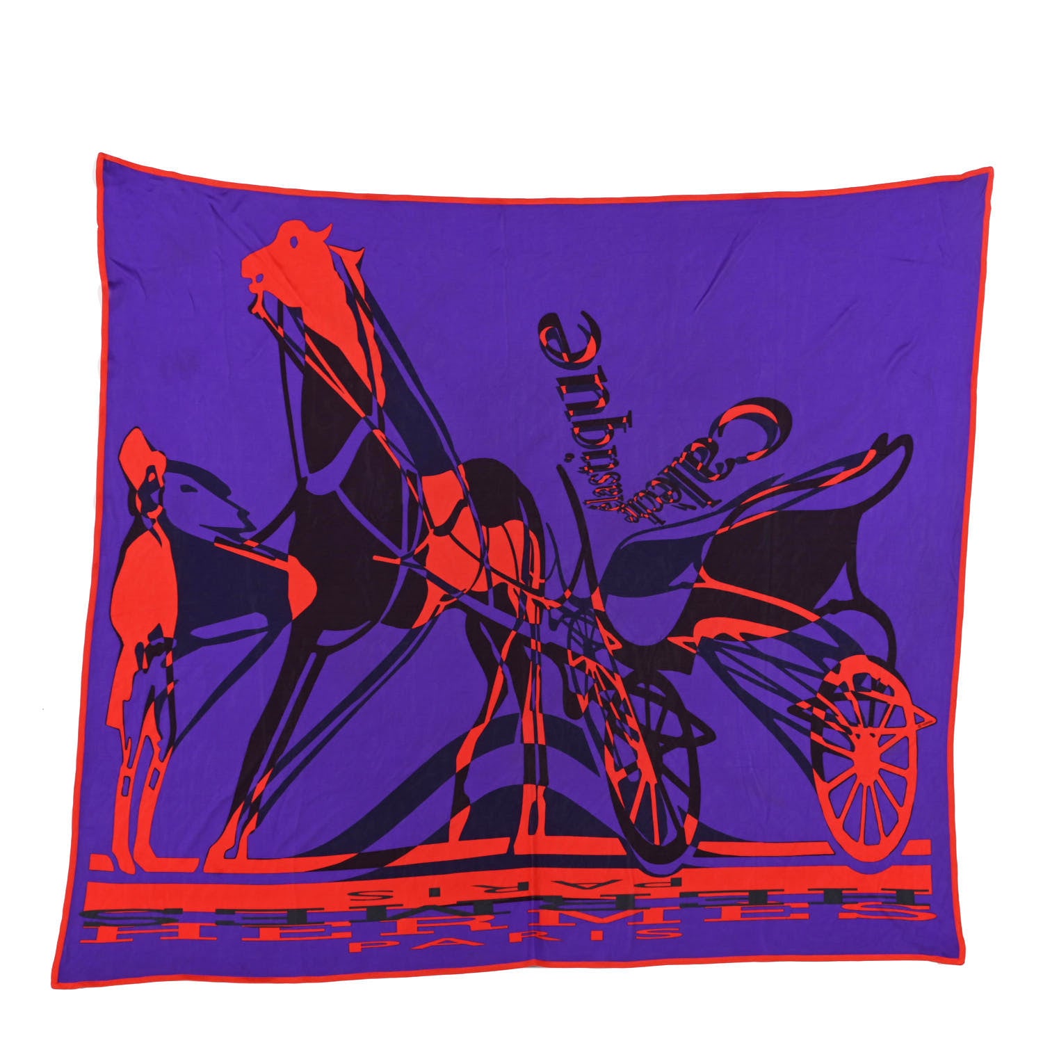 Hermes Silk Caleche Elastique Scarf 90 1 of 3