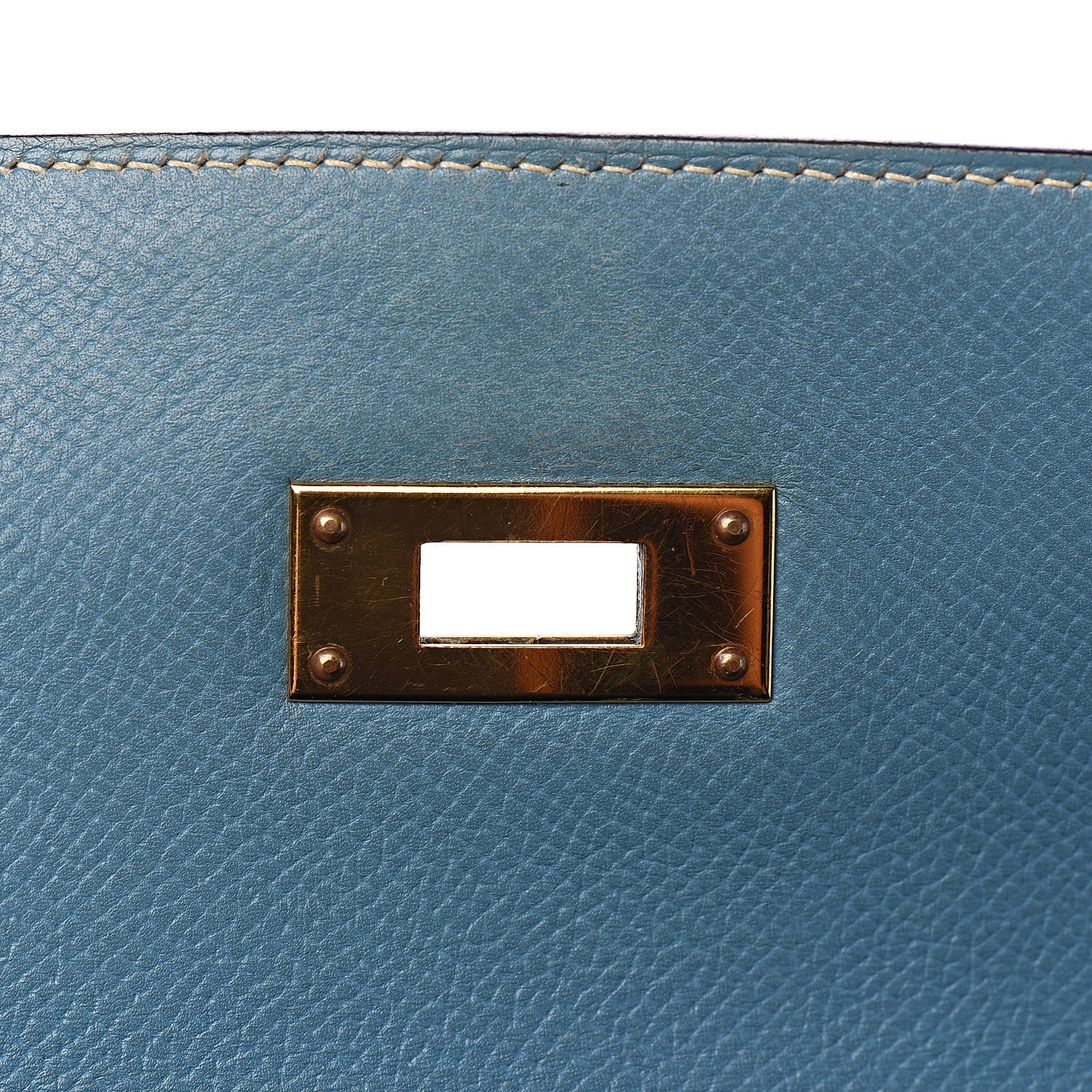 Hermes Epsom Kelly Sellier 32 Blue Jean 25 of 36