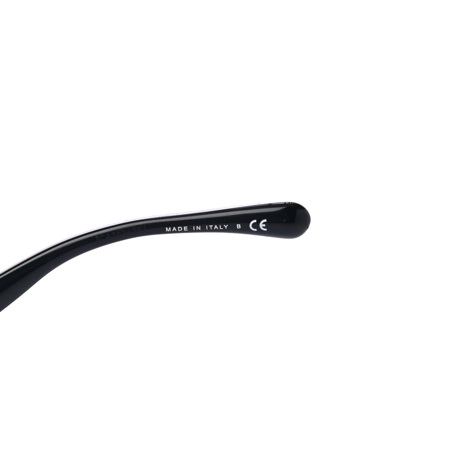 Acetate Strass Square Sunglasses 5422-B Black White