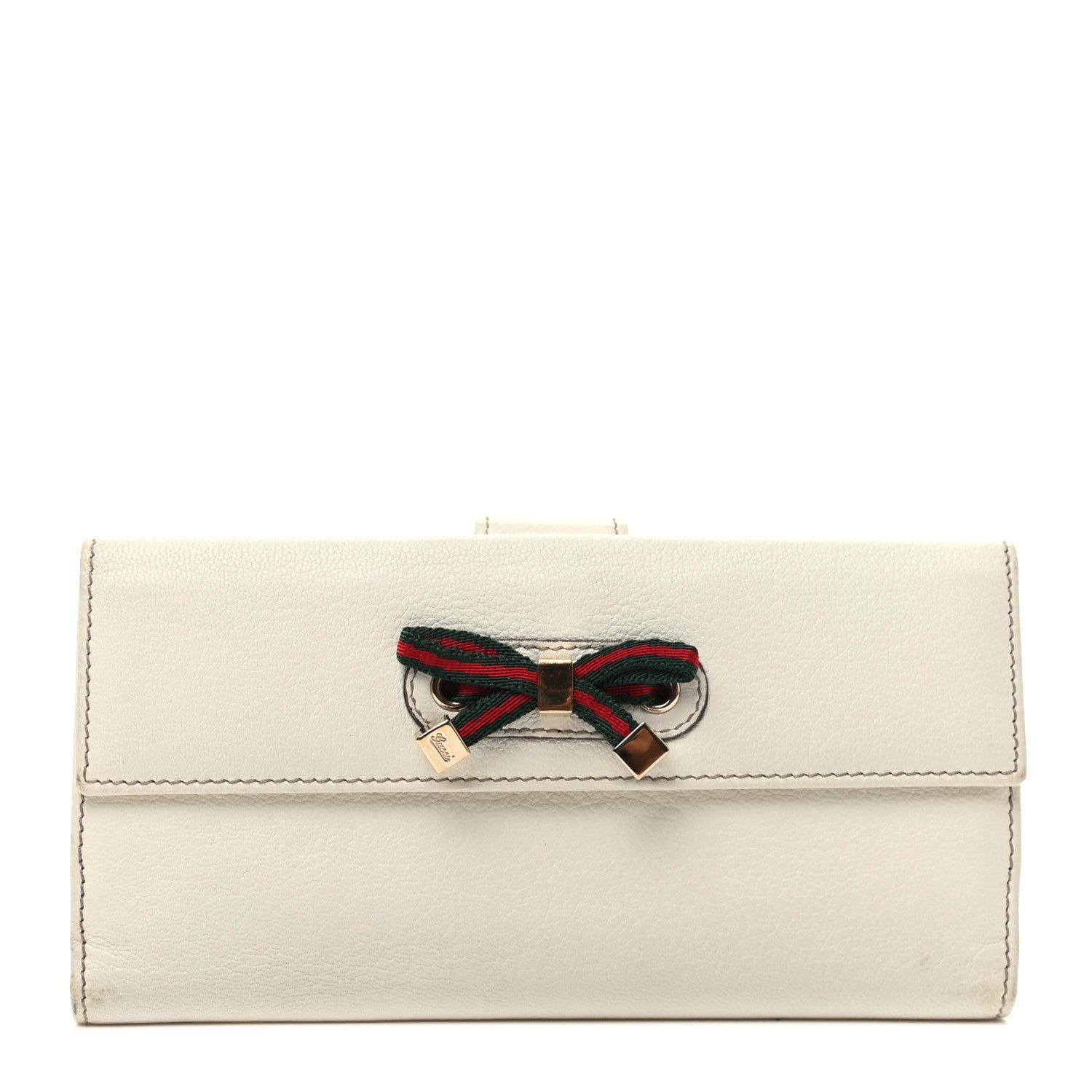 Gucci Calfskin Princy Continental Wallet White 1 of 9