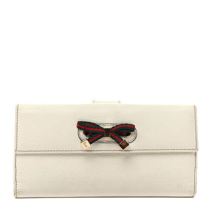 Gucci Calfskin Princy Continental Wallet White 1 of 9