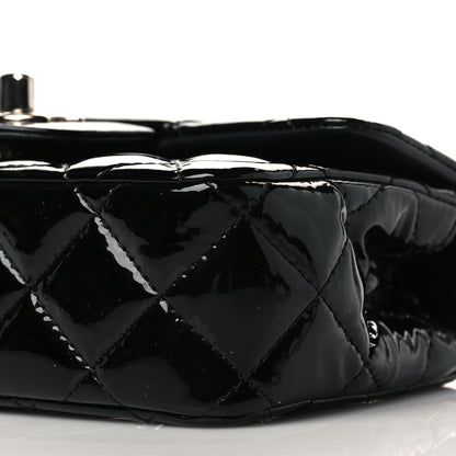 Chanel Patent Calfskin Quilted Extra Mini Rectangular Flap Black 6 of 11