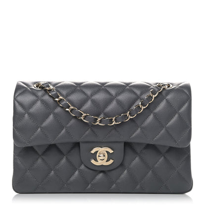 Chanel Caviar Quilted Small Double Flap Dark Grey 1 of 4