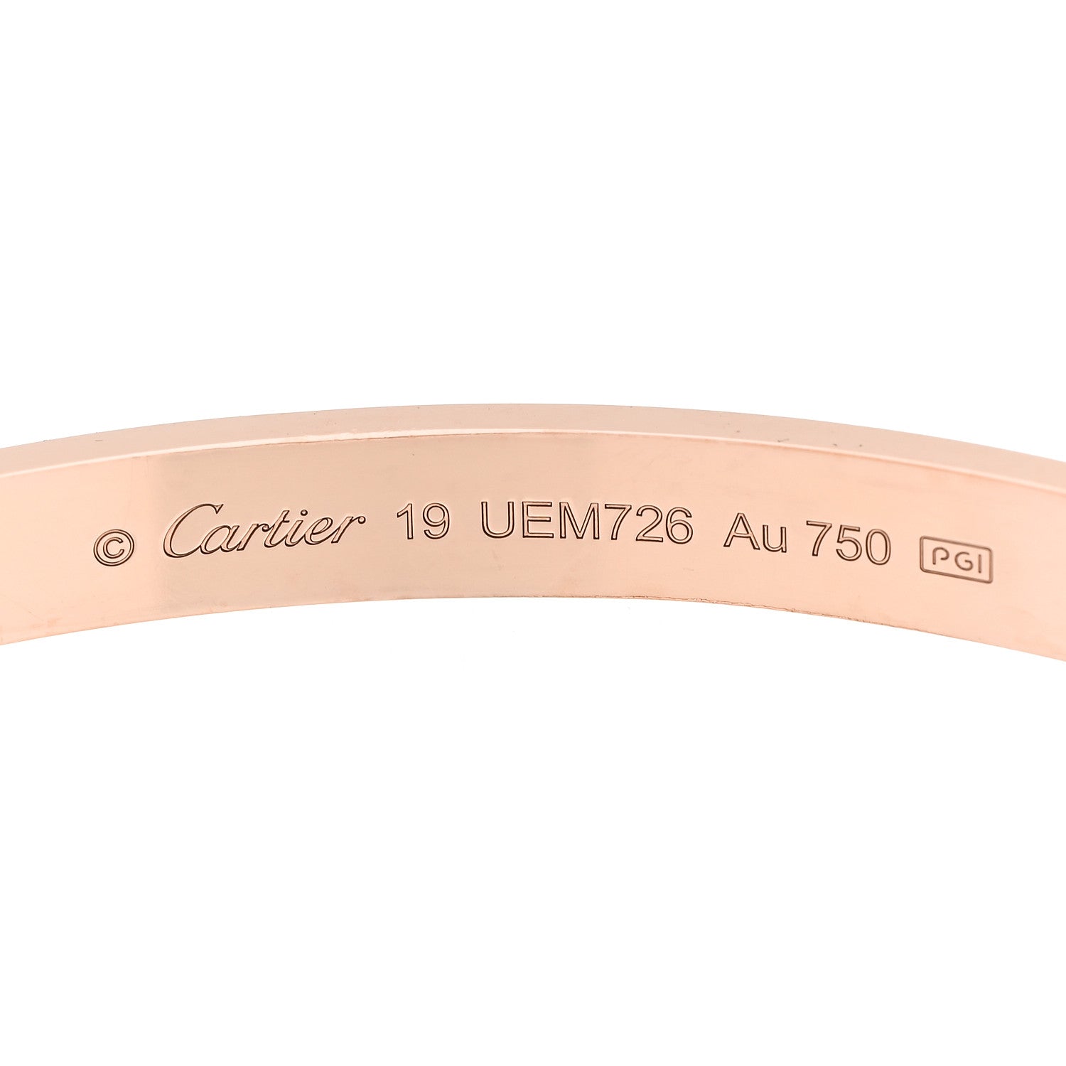 Cartier 18K Pink Gold LOVE Bracelet 19 4 of 9