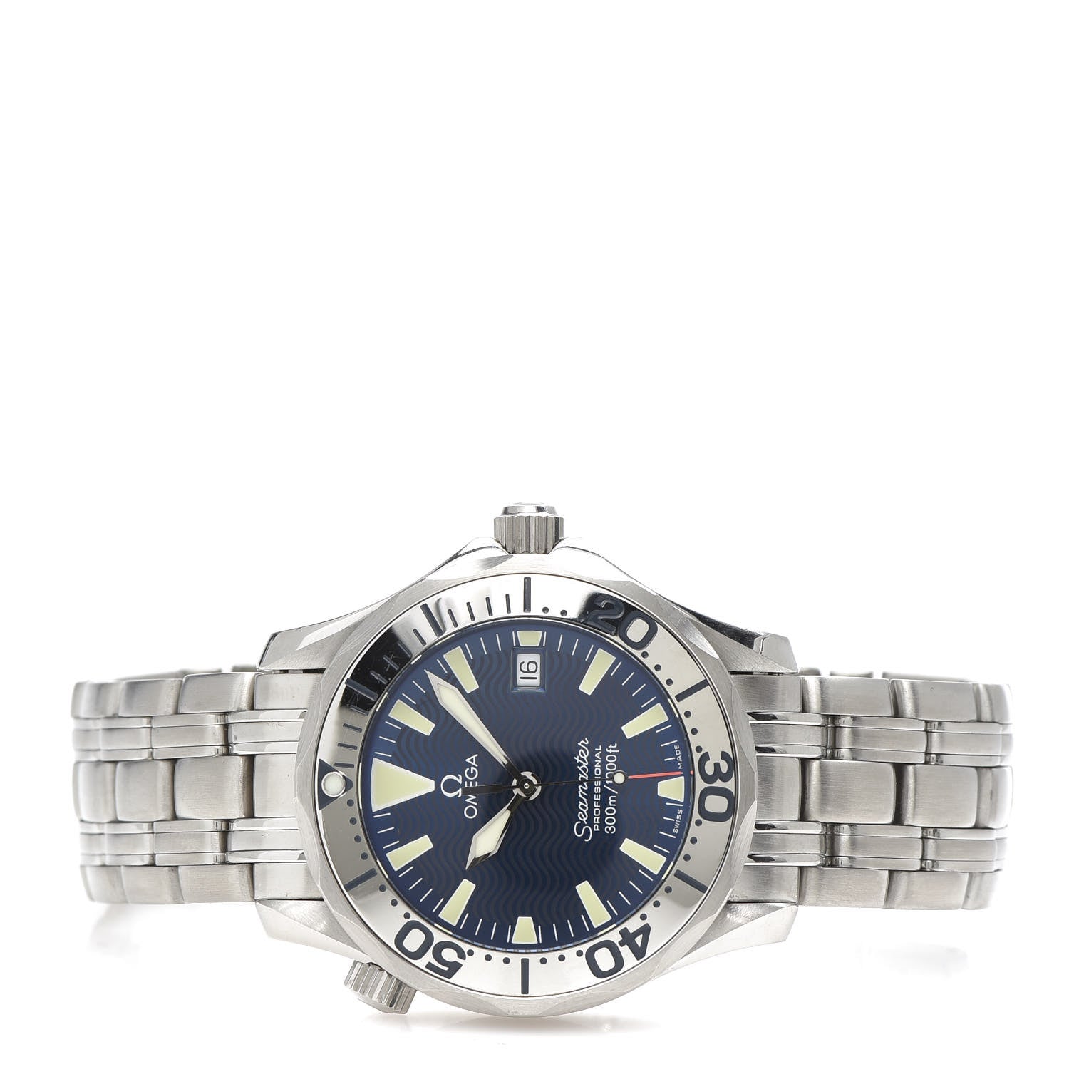 Omega Stainless Steel 36mm Seamaster Professional Quartz Watch Blue 2263.80 3 of 6