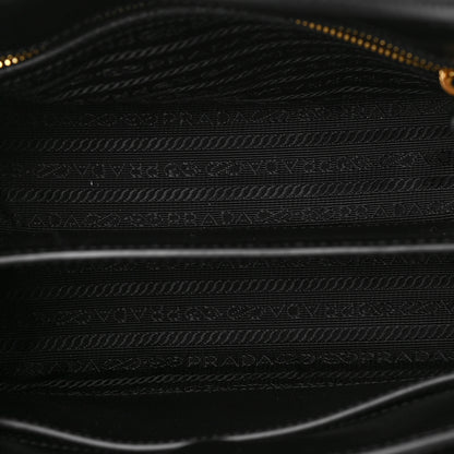 Prada Saffiano Cuir Mini Tote Black Fuoco 5 of 9