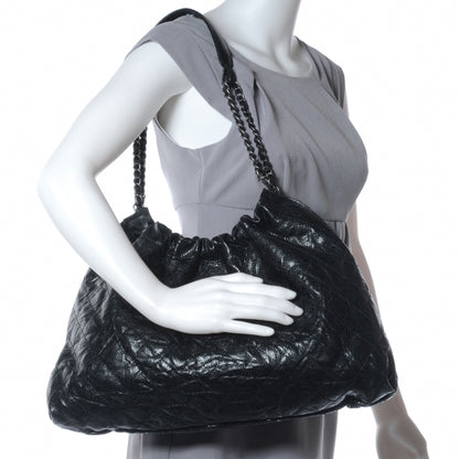 Chanel Caviar Quilted Large Elastic Tote Black 2 of 7