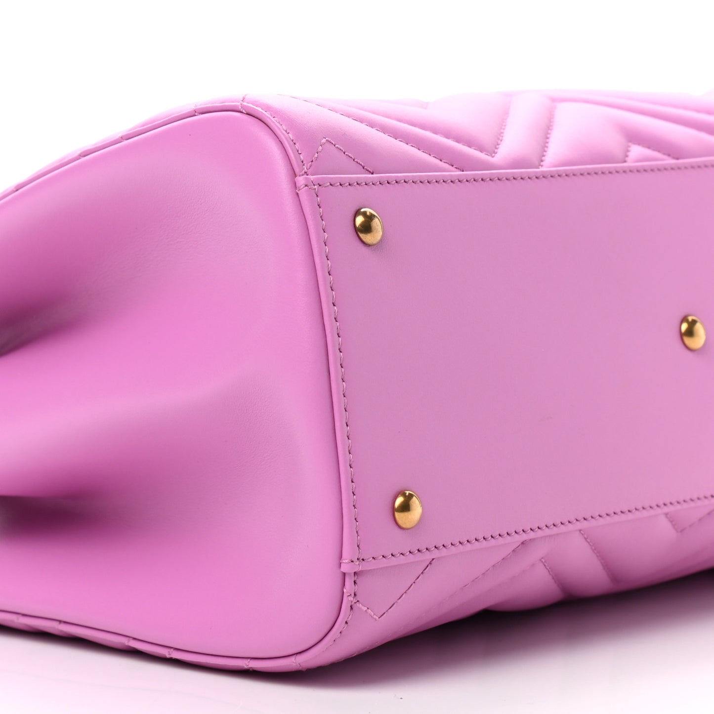 Calfskin Matelasse Small GG Marmont Tote Candy Mousse