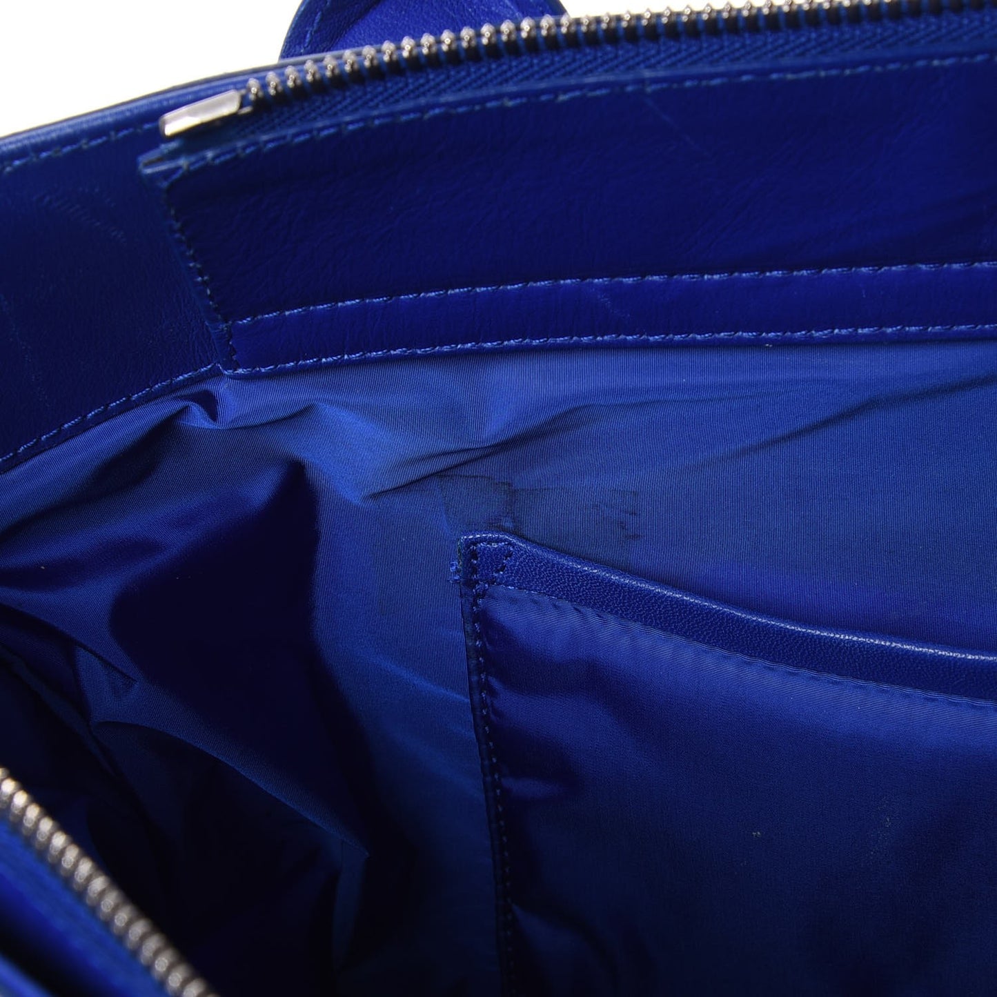 Nylon S Navy Cabas Electric Bleu