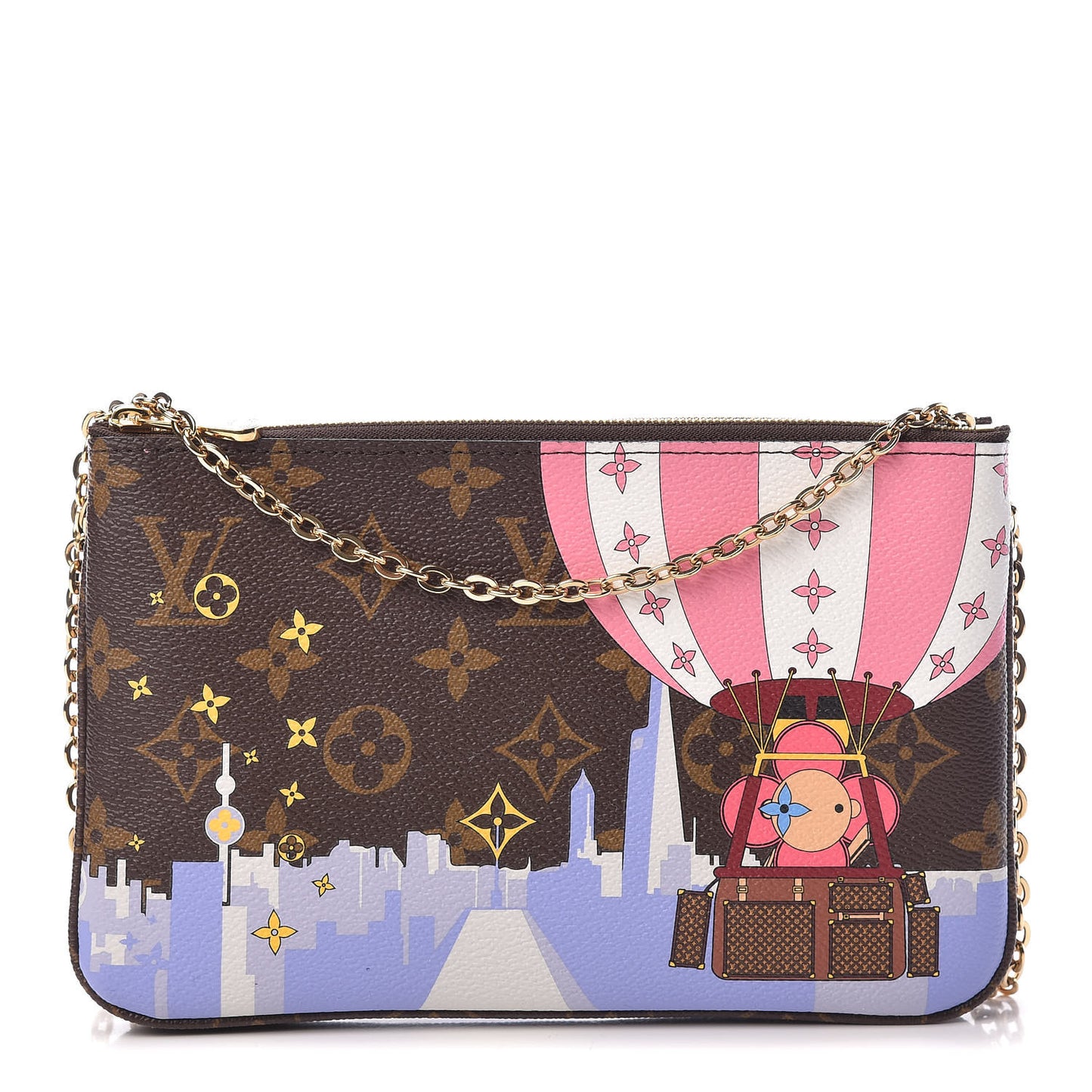 Monogram 2019 Christmas Animation Double Zip Pochette