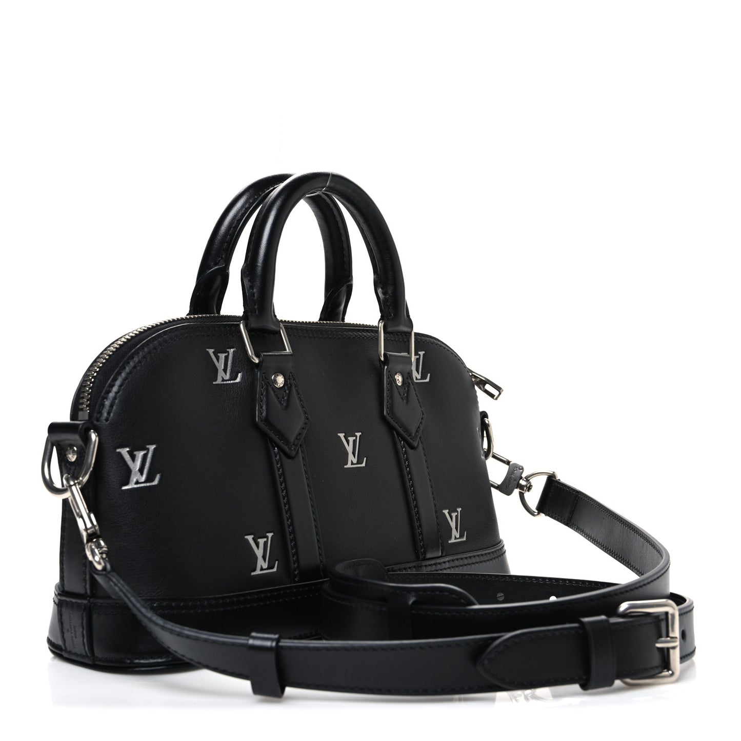 Blason Calfskin Monogram East West Alma Black