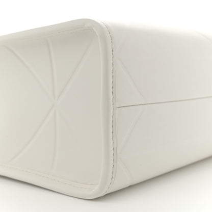 Prada Soft Calfskin Triangolo Symbole Embossed Small White 9 of 10