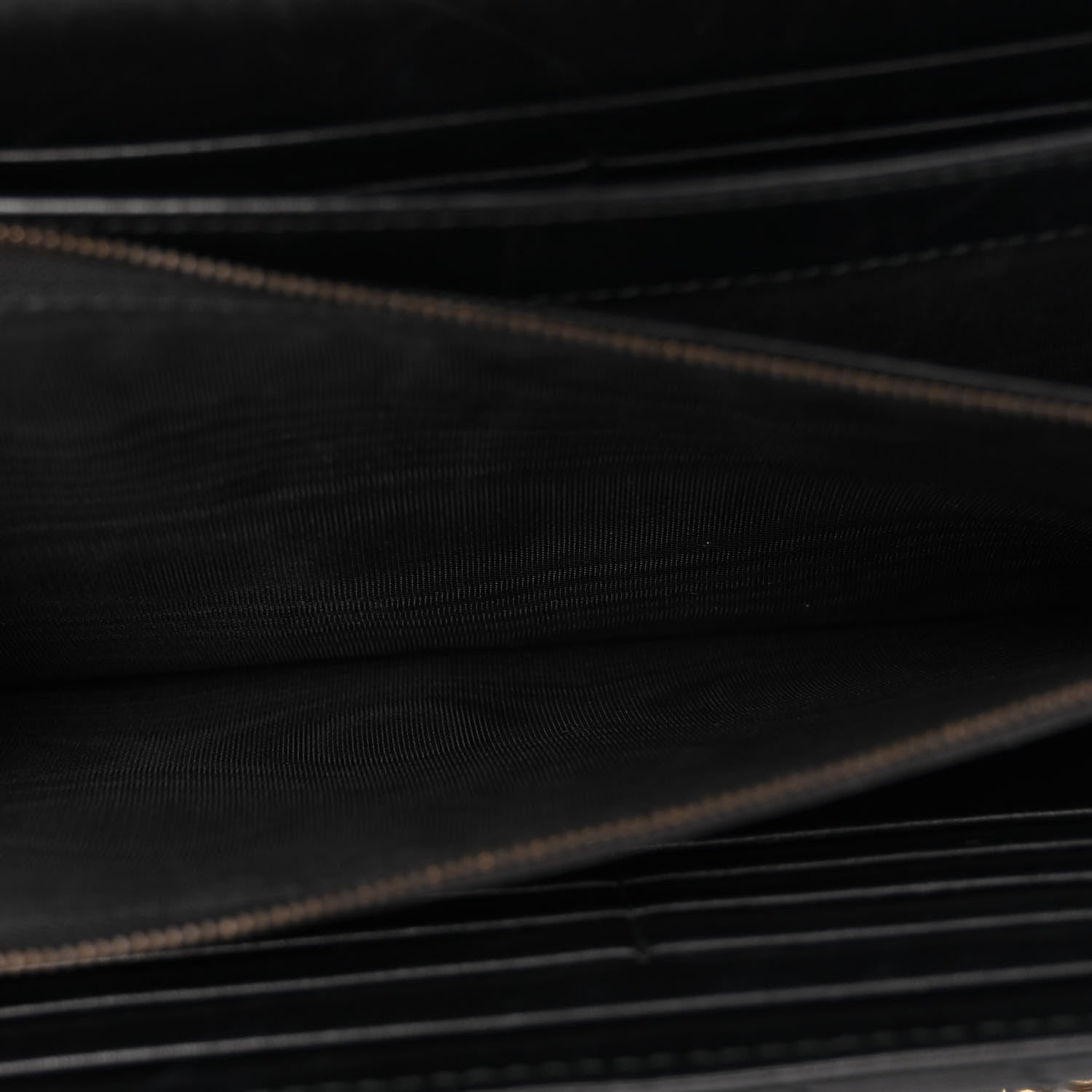 Gucci Calfskin Matelasse GG Marmont Chain Wallet Black 7 of 13