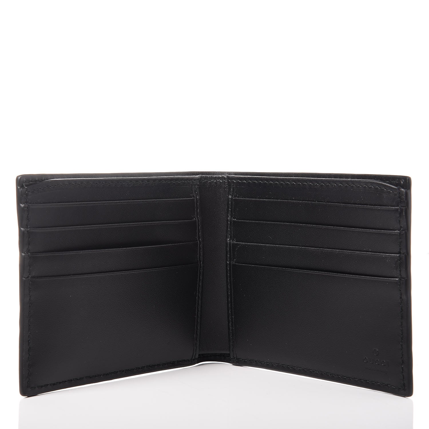 Gucci Guccissima Signature Dorian Bi-Fold Wallet Black 5 of 10
