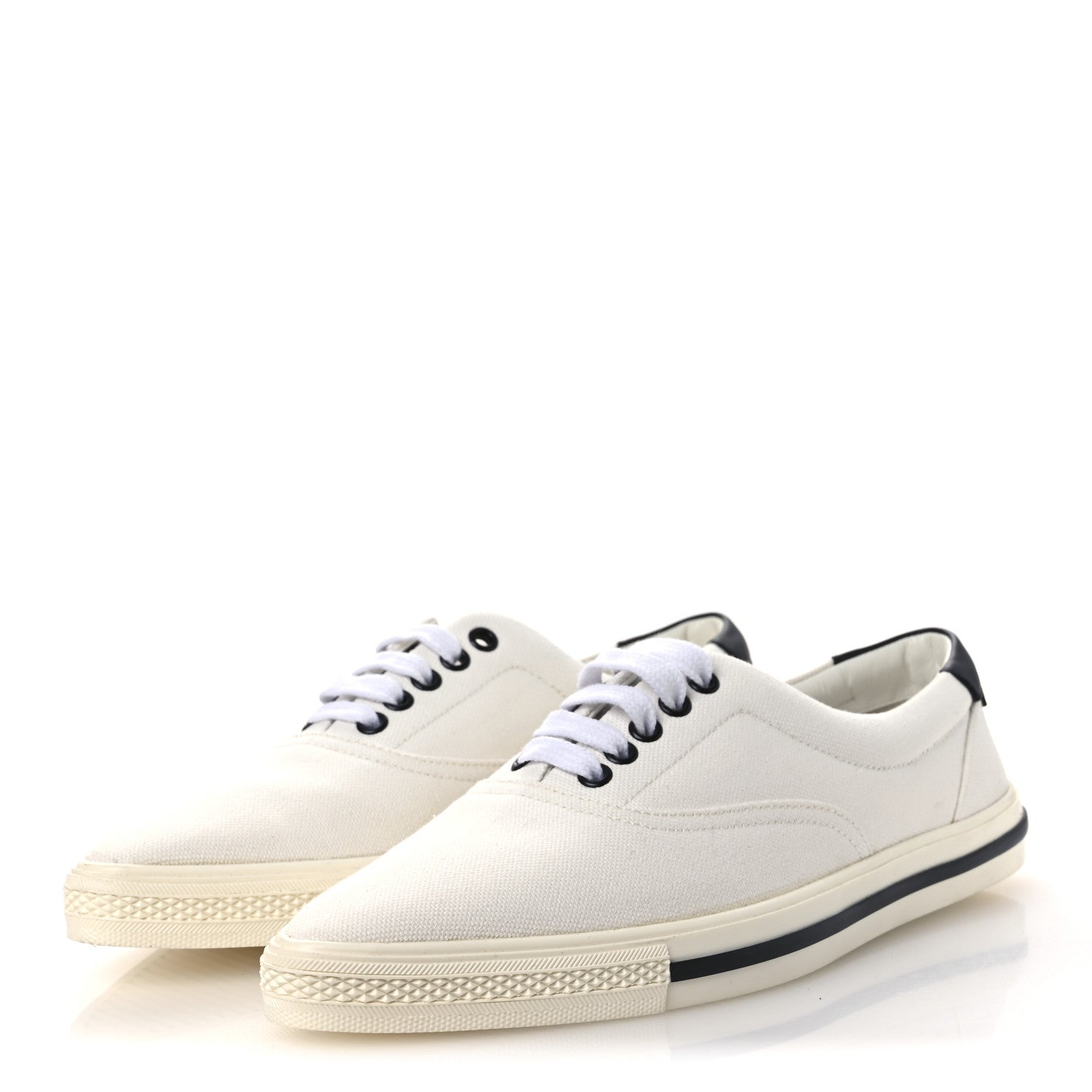 Saint Laurent Elba Greenwich Club Low Top Sneakers 41 Off White Black Bianco 4 of 11