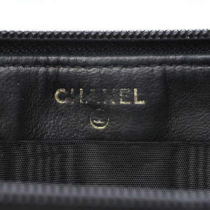 Chanel Caviar Timeless CC Zip Around Wallet Black 6 of 10