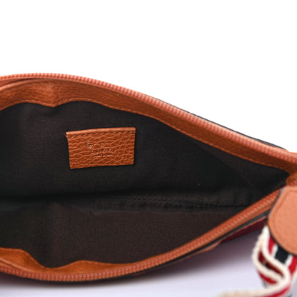 Gucci Nylon Guccissima Zip Pouch Red 4 of 4