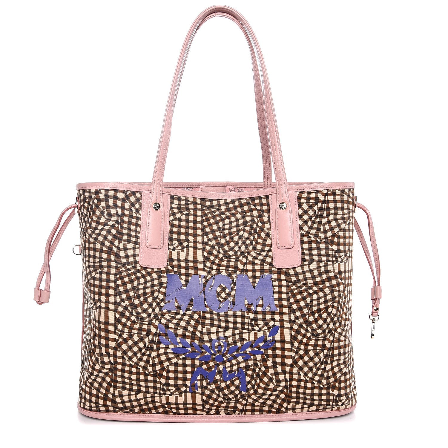 MCM Visetos Medium Liz Reversible Shopper Tote Soft Pink 11 of 13