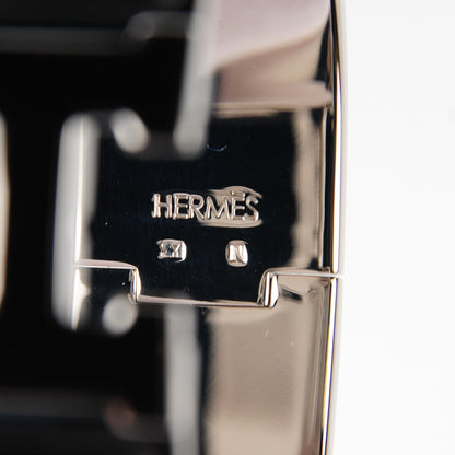 Hermes Enamel Wide Clic Clac H Bracelet GM Black 4 of 6