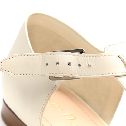 Christian Dior Calfskin Sauvage Ballerina Flat 38 Ivory 15 of 16