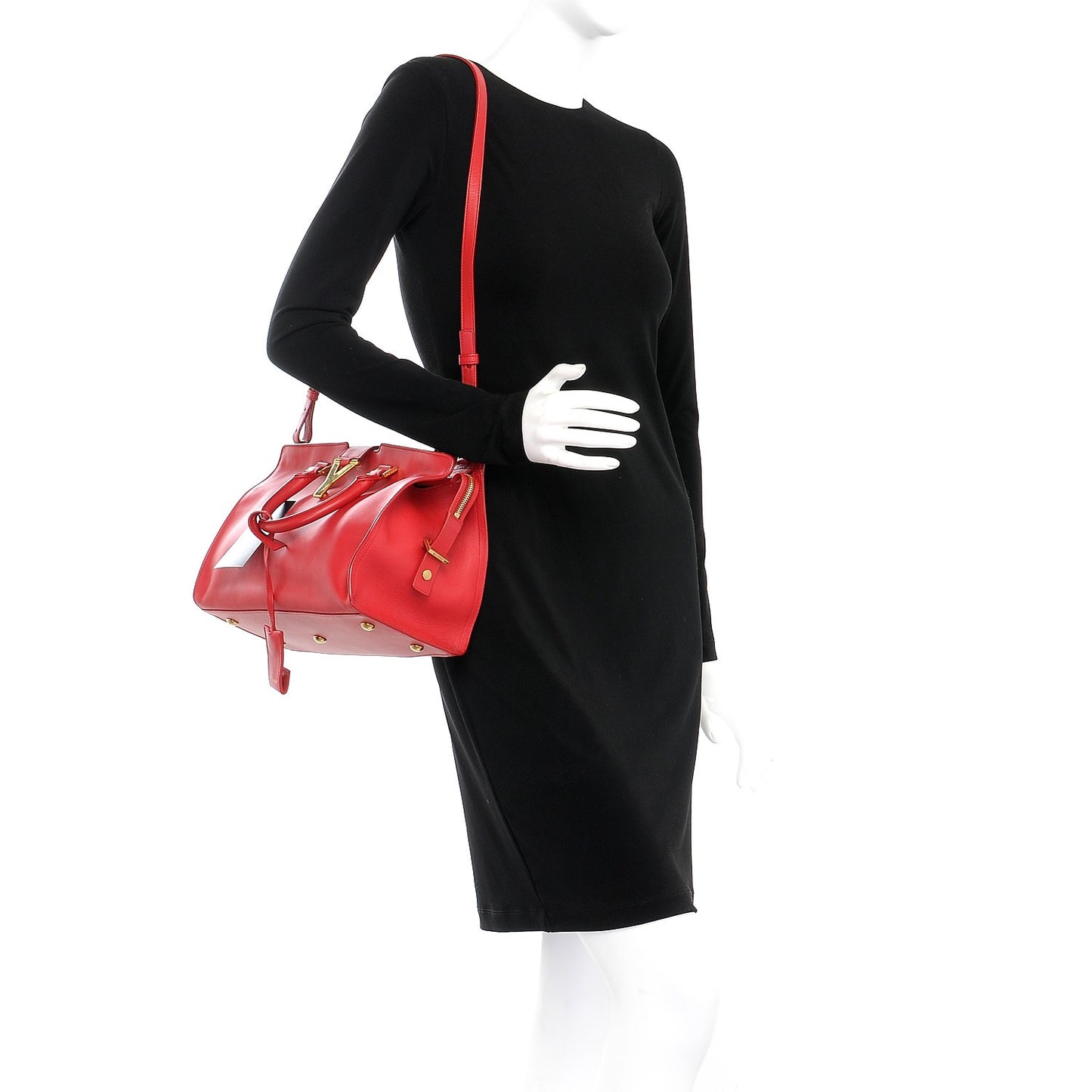 Calfskin Small Classic Y Cabas Rouge Orient