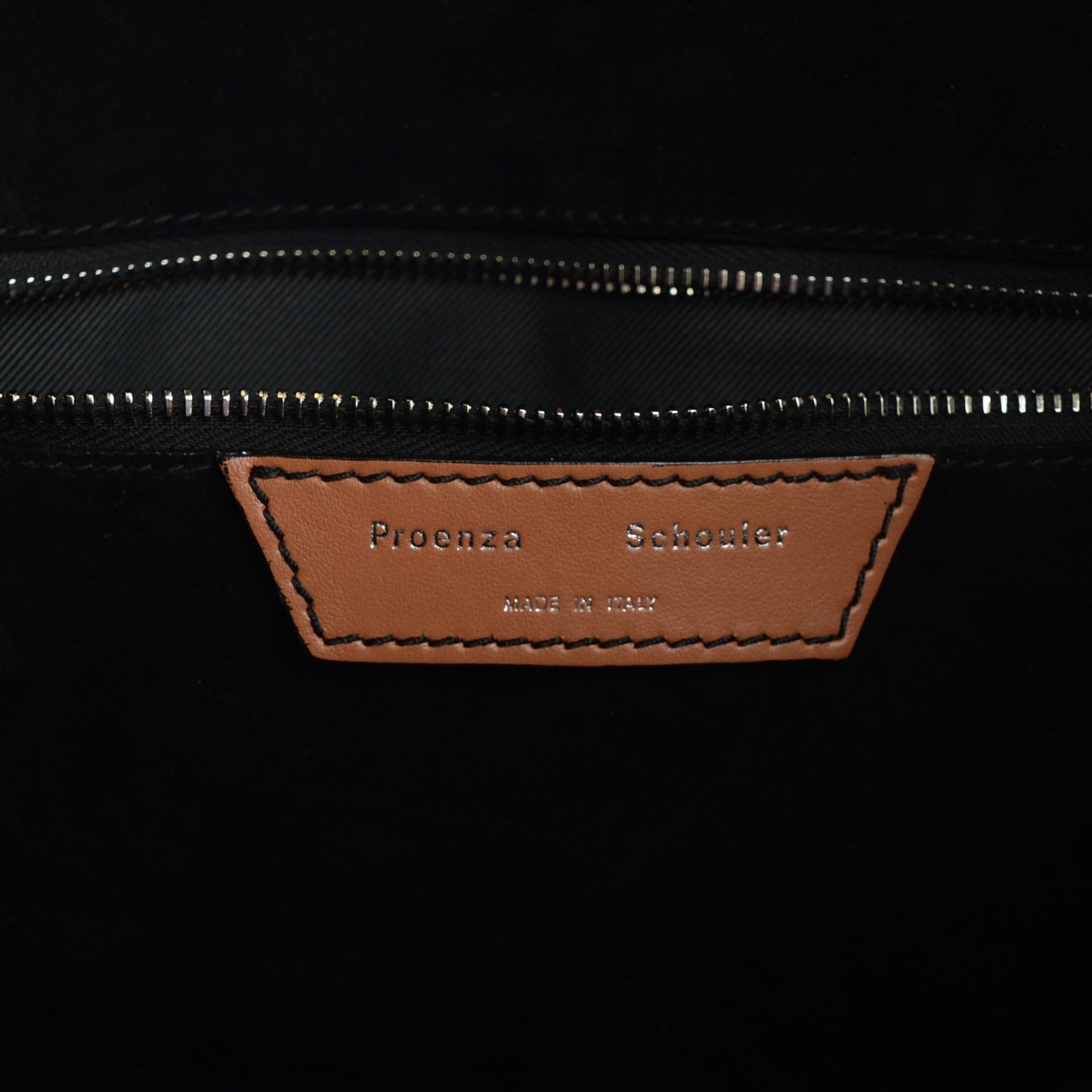 Calfskin Ayers Snakeskin Striped Medium Tote Dune
