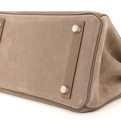 Hermes Veau Doblis Swift Grizzly Birkin 25 Gris Caillou Etoupe 10 of 11