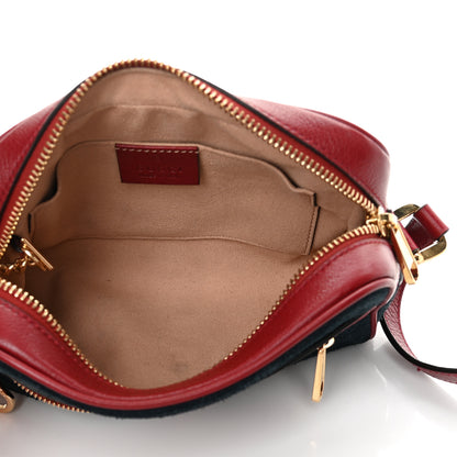 Gucci Suede Calfskin Web Mini Ophidia Shoulder Bag New Blue Romantic Cherry 4 of 15