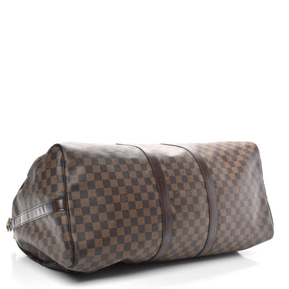Louis Vuitton Damier Ebene Keepall Bandouliere 55 3 of 9