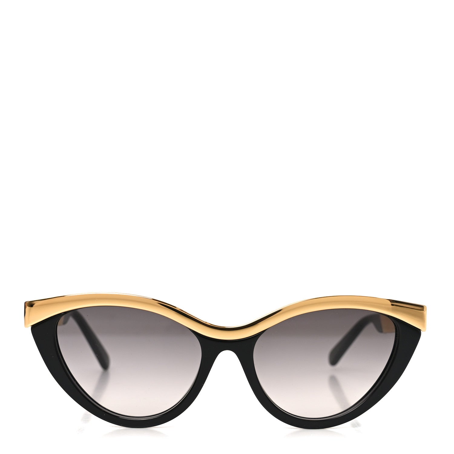 Louis Vuitton Metal LV Blend Cat Eye Sunglasses Z2644U Black Gold 2 of 7