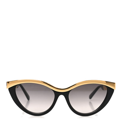 Louis Vuitton Metal LV Blend Cat Eye Sunglasses Z2644U Black Gold 2 of 7