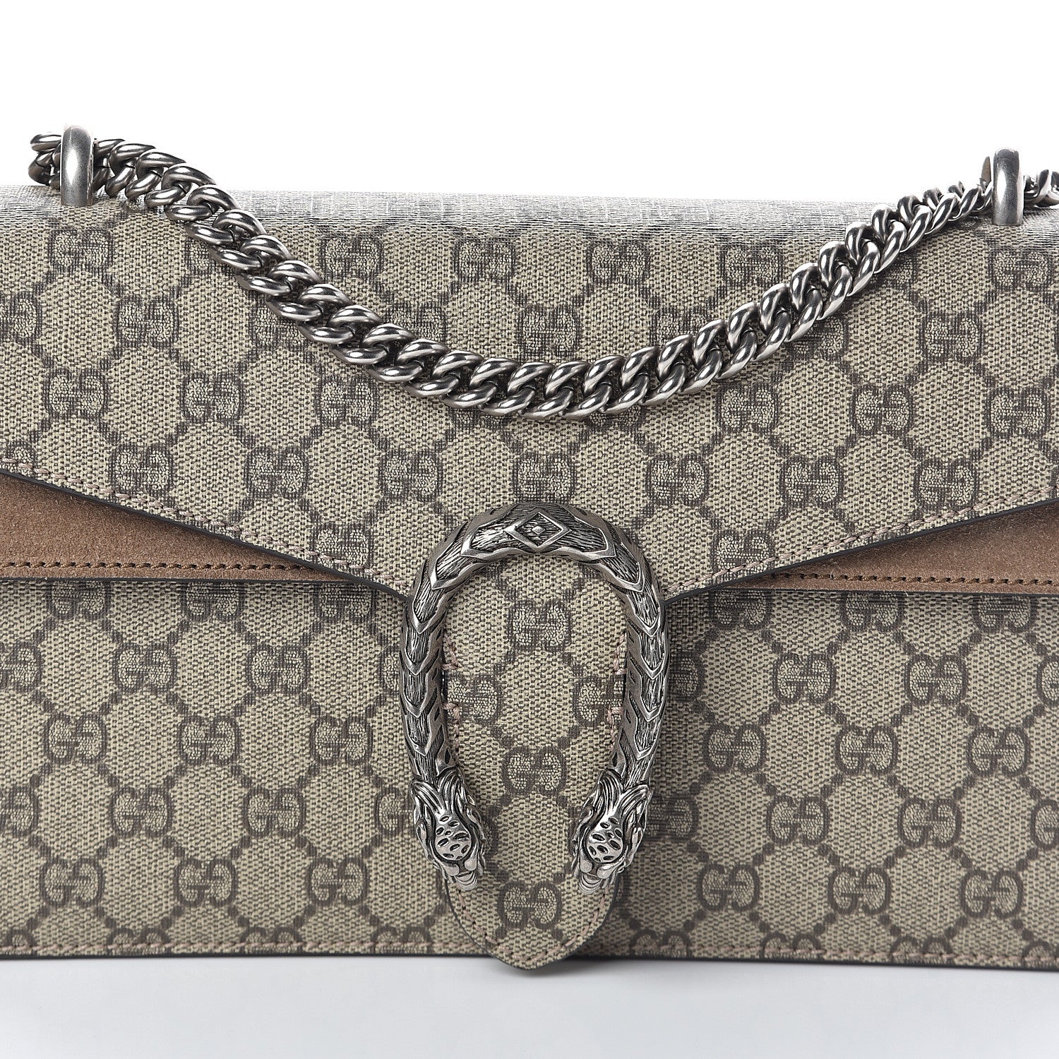 Gucci GG Supreme Monogram Small Dionysus Shoulder Bag Taupe 6 of 8