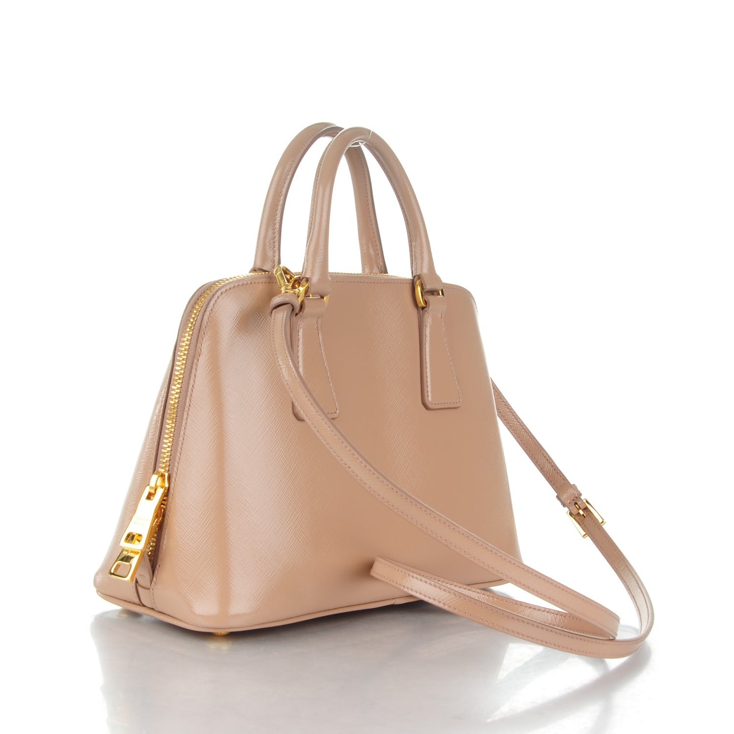 Saffiano Vernice Small Promenade Tote Cammeo
