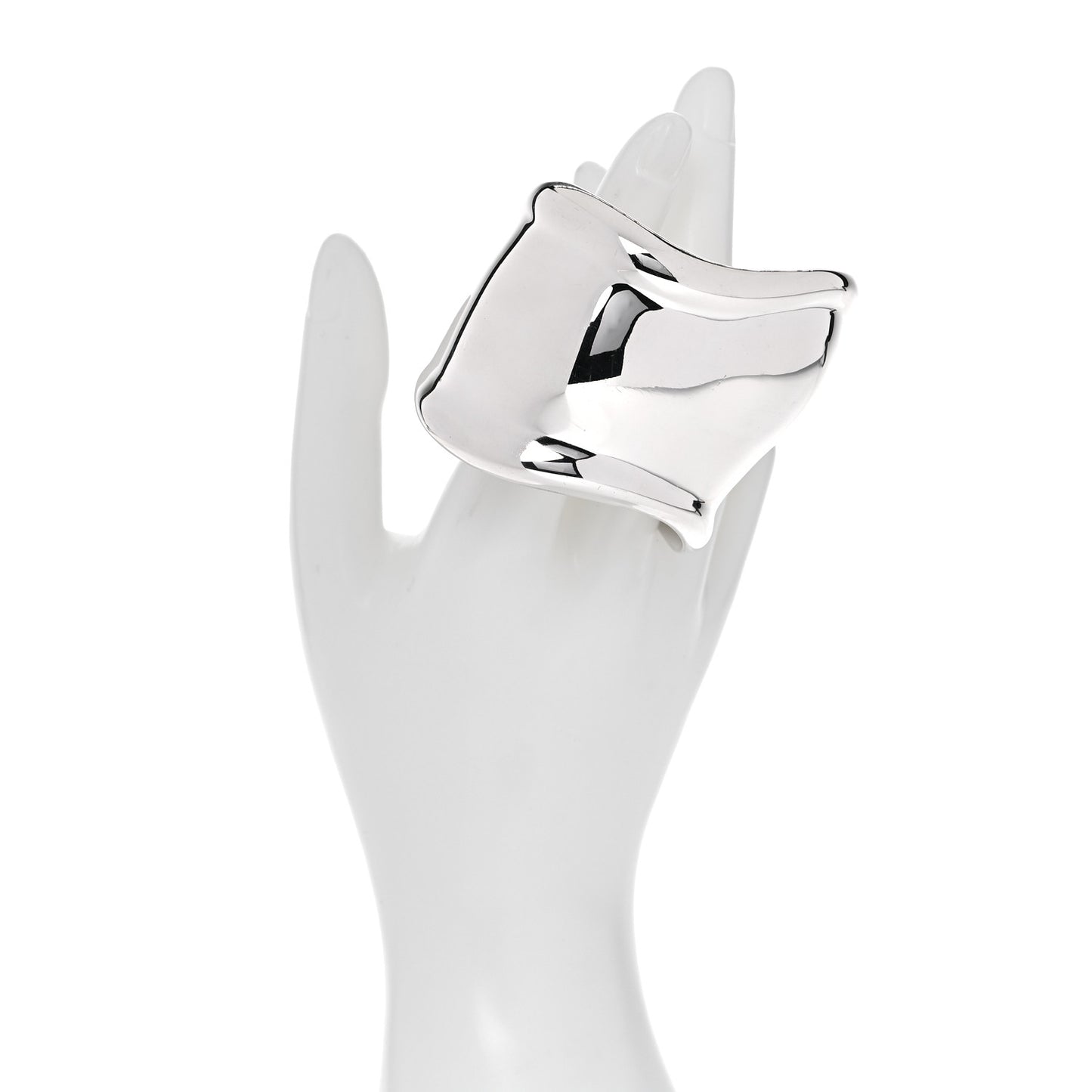 Sterling Silver Medium Elsa Peretti Right Wrist Bone Cuff Bracelet