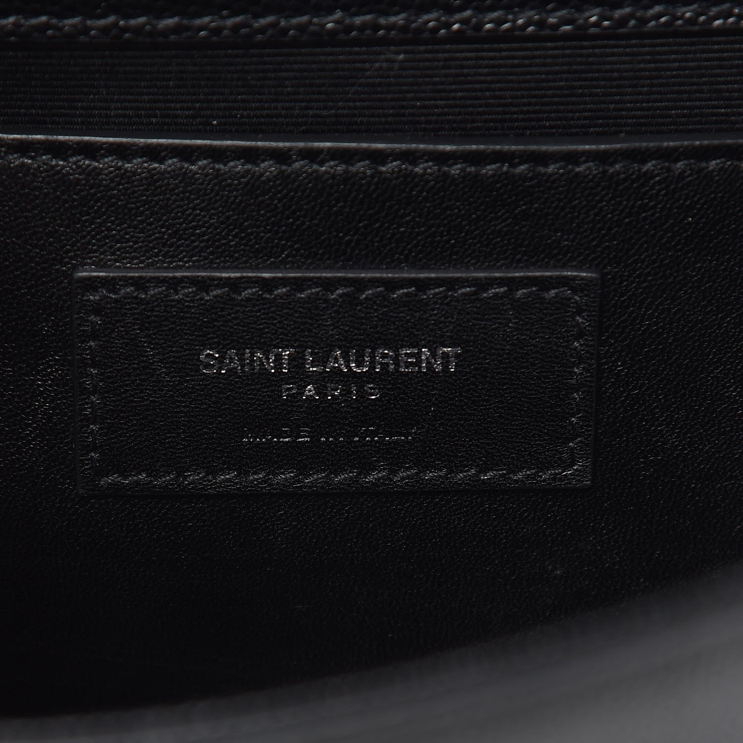 Saint Laurent Grain De Poudre Small Monogram Kate Satchel Black 9 of 10