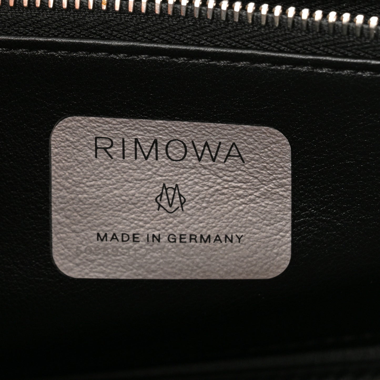 X RIMOWA Aluminum Personal Clutch On Strap Black