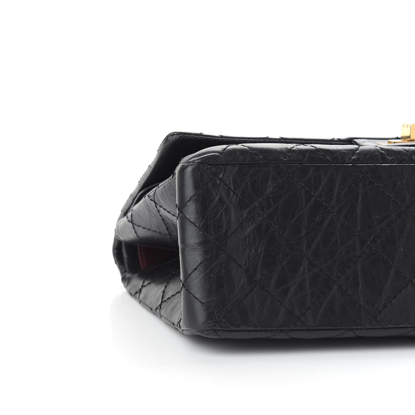 Aged Calfskin Quilted 2.55 Reissue 226 Flap Black