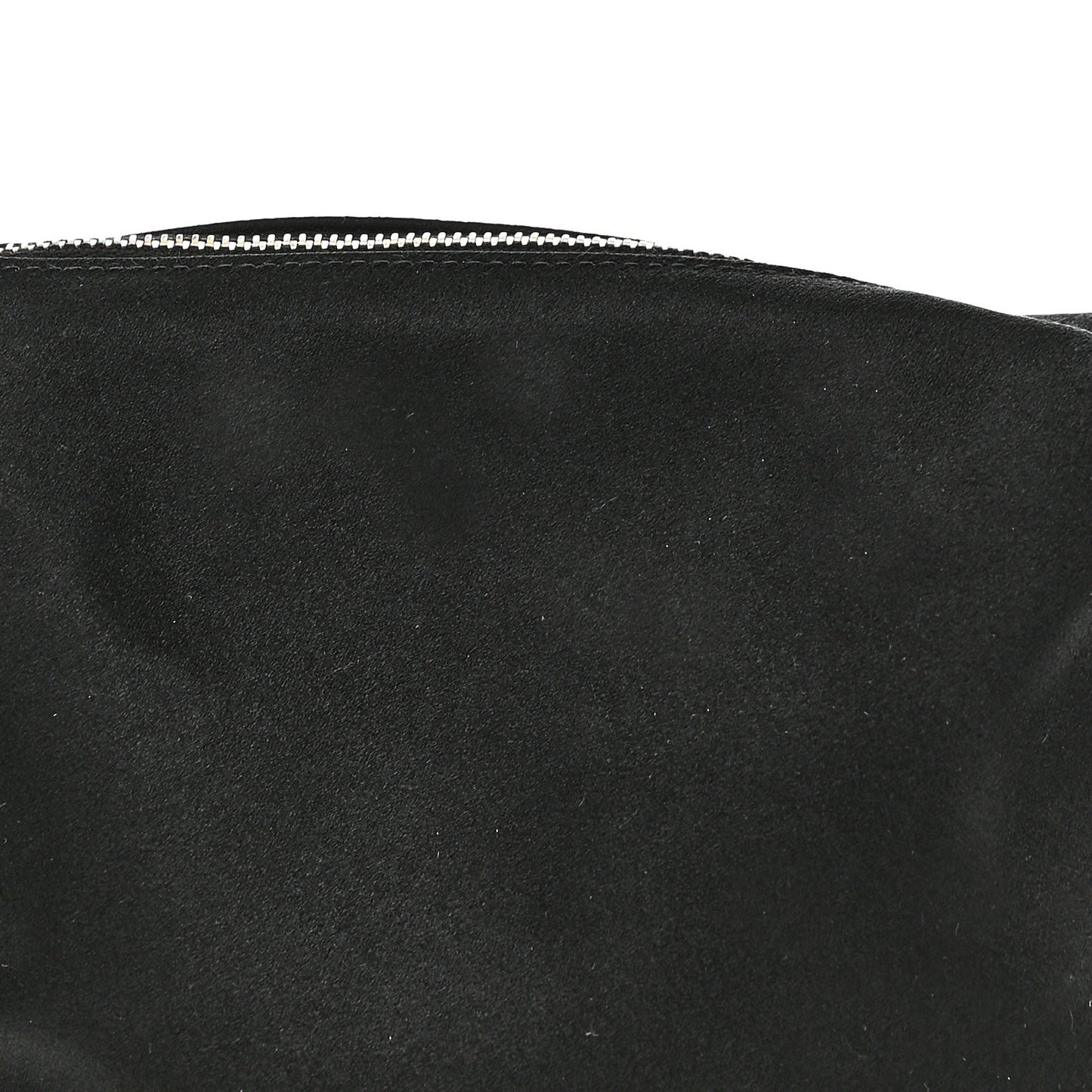 Satin Quilted CC Chain Hobo Black