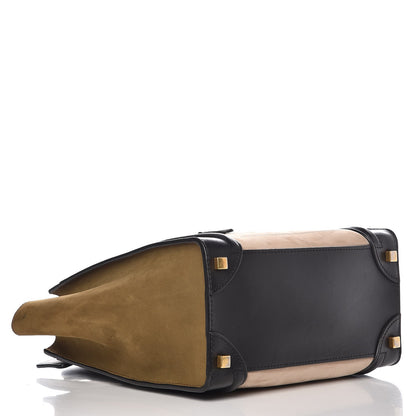 Celine Nubuck Calfskin Micro Tri-Color Luggage 4 of 8