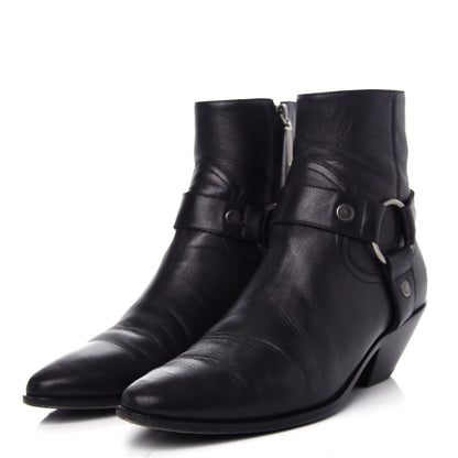 Saint Laurent Calfskin West Harness Boots 39 Black 3 of 11