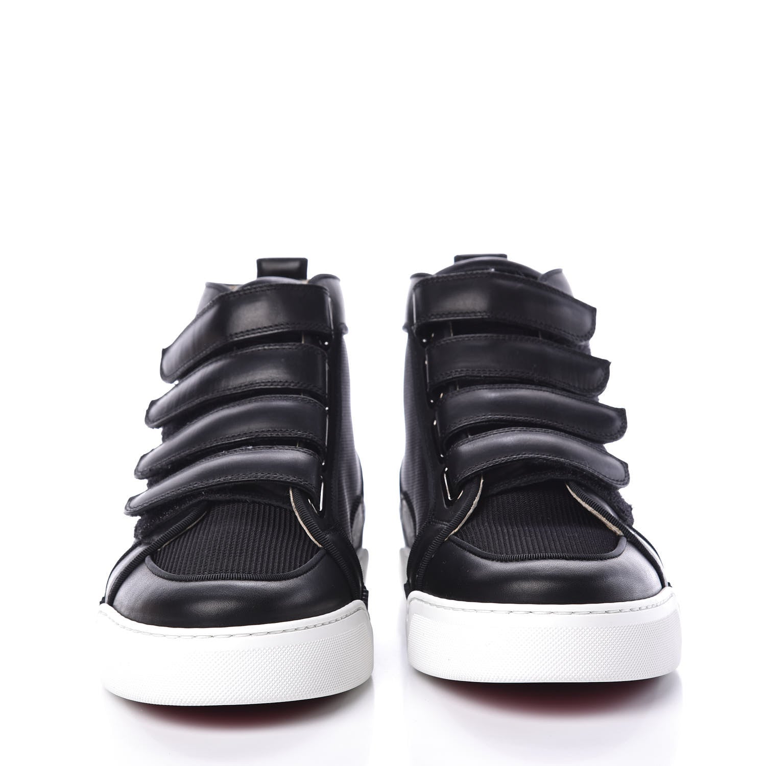 Christian Louboutin Calfskin Mens Rankiddo High Top Sneakers 40.5 Black 3 of 11