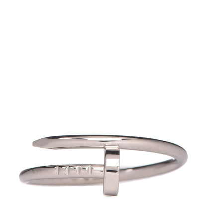 Cartier 18K White Gold Small Juste Un Clou Ring 56 7.5 1 of 6