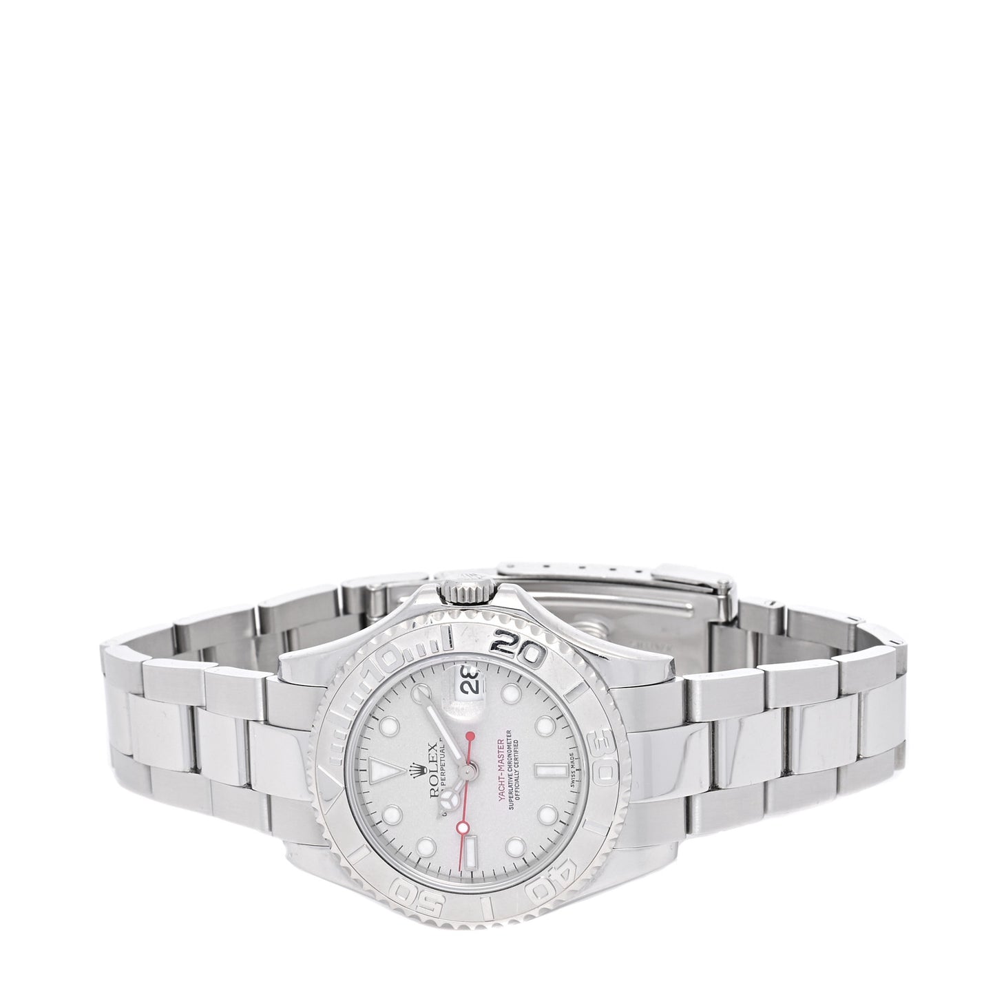 Stainless Steel Platinum 35mm Yacht-Master Watch Silver 168622