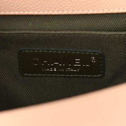 Chanel Caviar Quilted Medium Boy Flap Beige 6 of 9