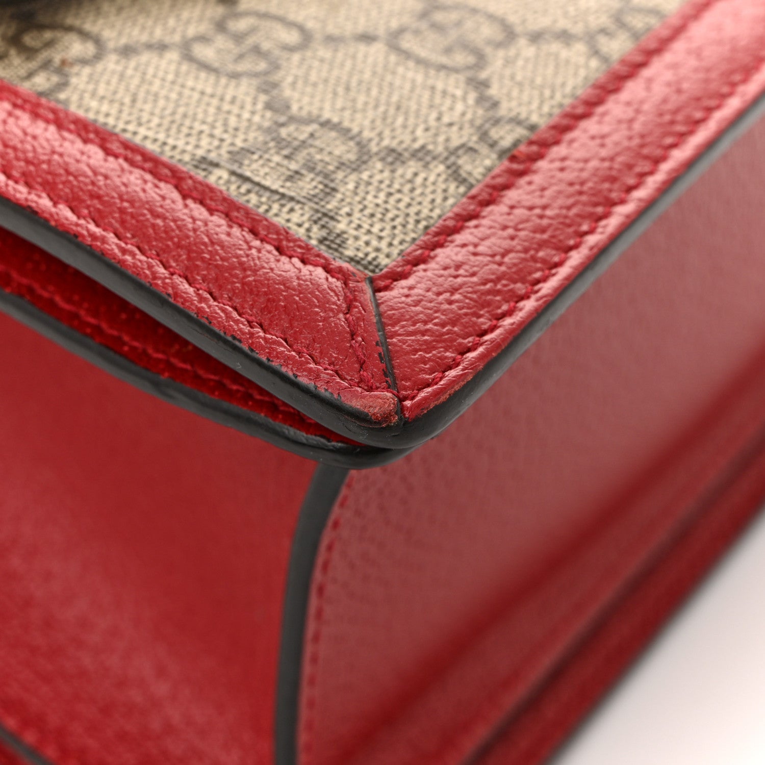Gucci GG Supreme Monogram Small Queen Margaret Top Handle Bag Red 15 of 16