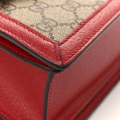 Gucci GG Supreme Monogram Small Queen Margaret Top Handle Bag Red 15 of 16