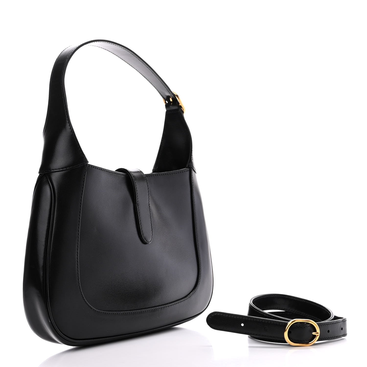 Gucci Boarded Dyana Lux Calfskin Small Jackie 1961 Hobo Black 3 of 13