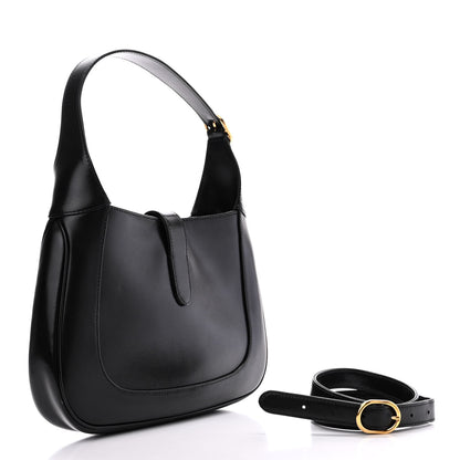 Gucci Boarded Dyana Lux Calfskin Small Jackie 1961 Hobo Black 3 of 13