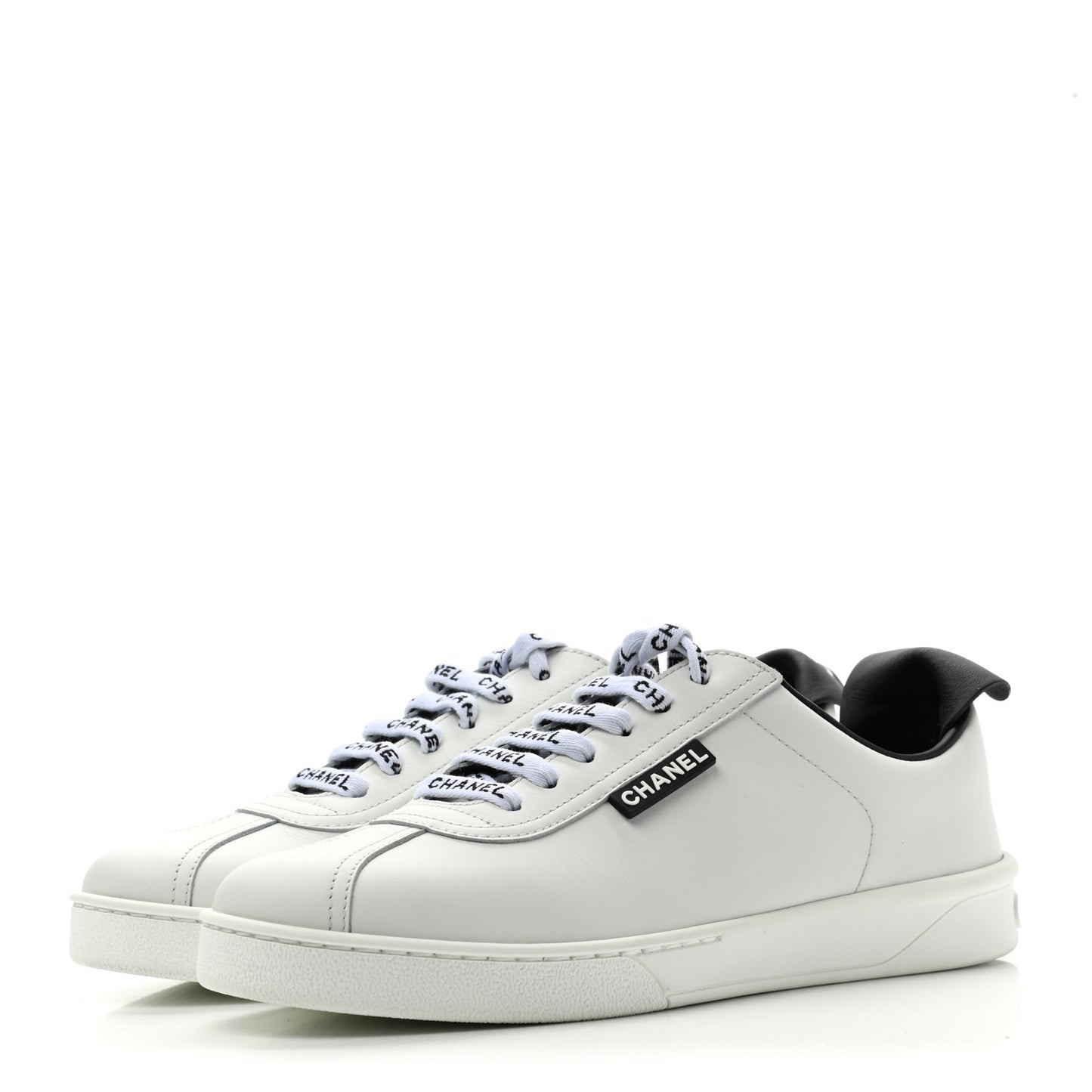 Calfskin CC Womens Sneakers 36.5 White